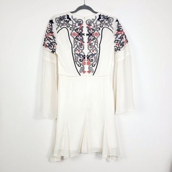 Parker milly 100% silk embroidered dress szS - Picture 7 of 12